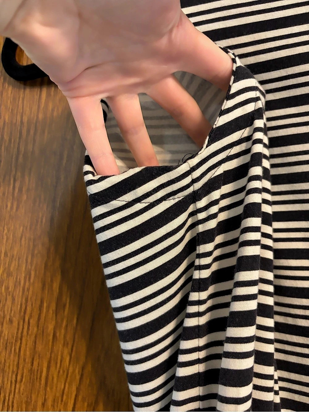 Athleta Striped Ruched Dress - Picture 8 of 9